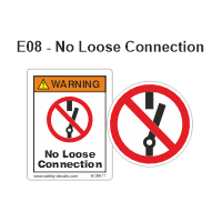 Safety Decals No Loose Connection