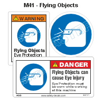 Safety Decals Flying Objects