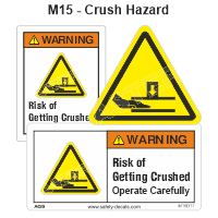 Safety Decals Crush Hazard