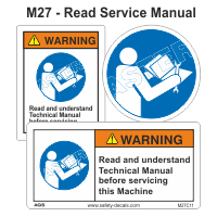 Safety Decals Read Service Manual