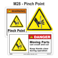 Safety Decals Pinch Point