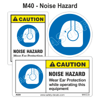 Safety Decals Noise Hazard