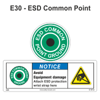 Safety Decals ESD Common Point 