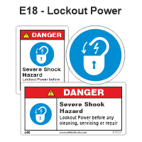 Safety Decals Lockout Power   