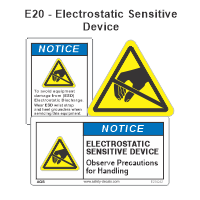 Safety Decals ESD_Electrostatic Sensitive Device