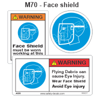 Safety Decals Face Shield