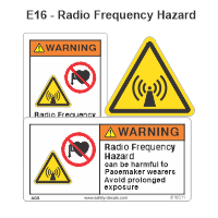 Safety Decals Radio Frequency Hazard