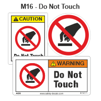 Safety Decals Do Not Touch