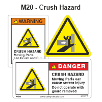 Safety Decals Crush Hazard