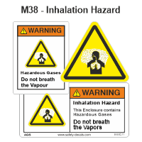 Safety Decals Inhalation Hazard