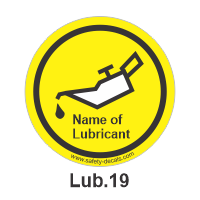 Safety Decals Name of Lubricant'