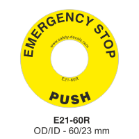 Safety Decals EMERGENCY STOP        