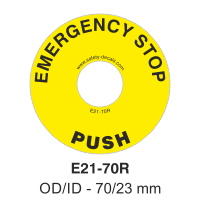 Safety Decals EMERGENCY STOP      