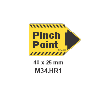 Safety Decals  Pinch Point
