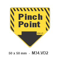 Safety Decals  Pinch Point
