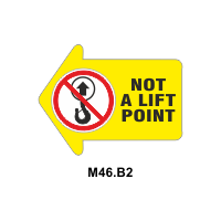 Safety Decals Not a Lift Point 